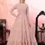 Pink sequins georgette Party Wear gown