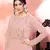 Pink sequins georgette Party Wear gown