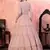 Pink sequins georgette Party Wear gown