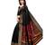 Pre stitched black  saree with unstitched blouse