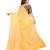 Pre Stitched Yellow Saree With Unstitched Blouse.
