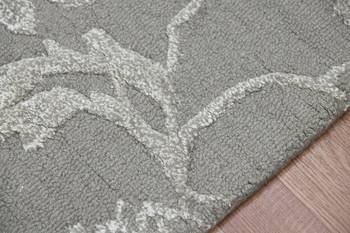 Hand Tufted Modern Area Rug (2'x3', Platinum), Premium Quality 3