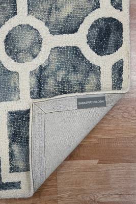Rug for Living Room 2'x 3' Grey 4