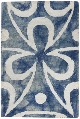 Wool Rug for Living Room/ Hall 2'x 3' Blue 2