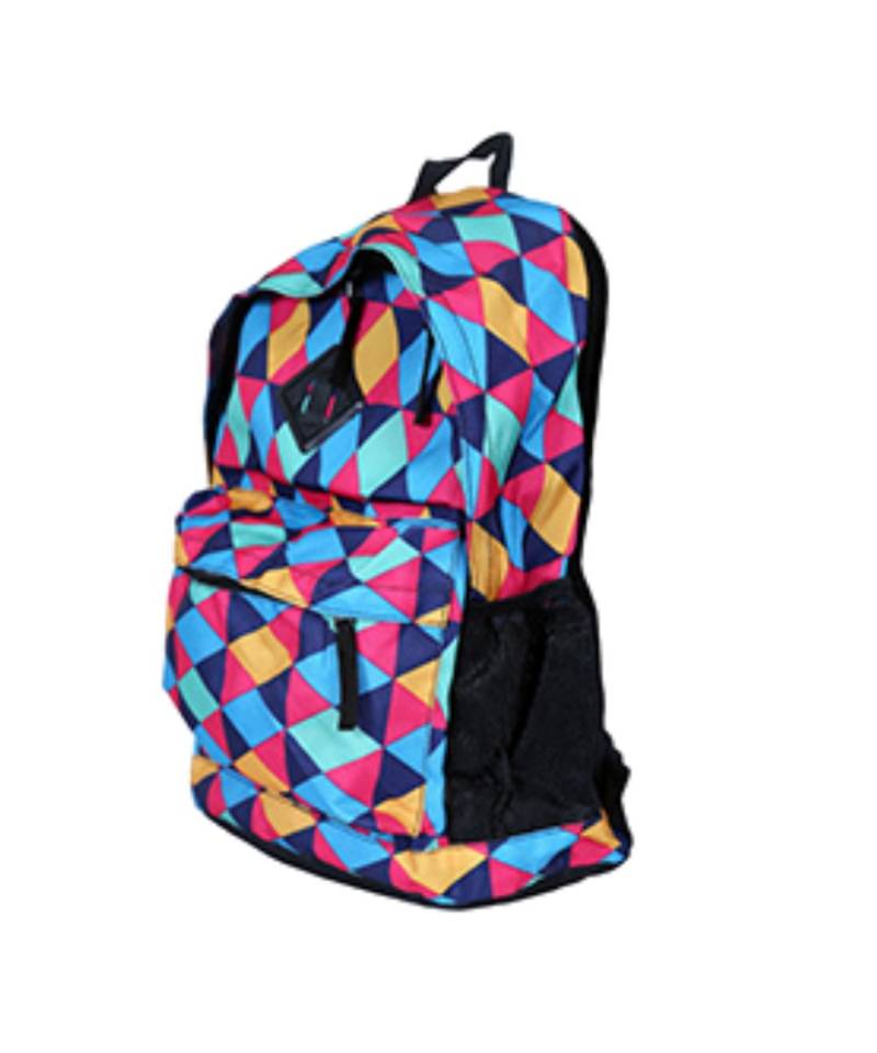 multi color check school bag unique design