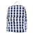 Light White black check bag backpack school bag