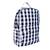Light White black check bag backpack school bag