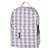 white & cream check school bag backpack bag