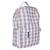 white & cream check school bag backpack bag