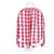 Red &white check school backpack bag