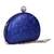 Half circle  ladies purse| Fashion Unique Design Evening Bag| Chain Handbag Shoulder Bag(navy blue)