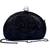 Half circle black ladies purse| Fashion Unique Design Evening Bag| Chain Handbag Shoulder Bag(black)