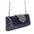 Flower Printed Diamond Women Clutch - ?Rich Look Lady Wallet - Wedding| Party| Shopping |purse (black)