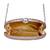 Half circle golden ladies purse| Fashion Unique Design Evening Bag| Chain Handbag Shoulder Bag( golden)
