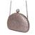 Half circle golden ladies purse| Fashion Unique Design Evening Bag| Chain Handbag Shoulder Bag( golden)