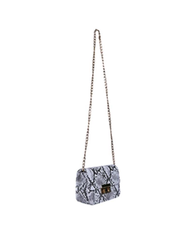 White /Snake Print Women Shoulder Bag luxury handbags women bags | Girls Small Messenger Bag