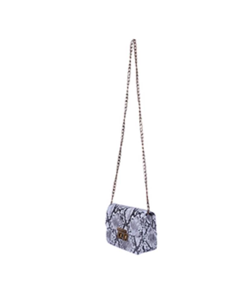 White /Snake Print Women Shoulder Bag luxury handbags women bags | Girls Small Messenger Bag