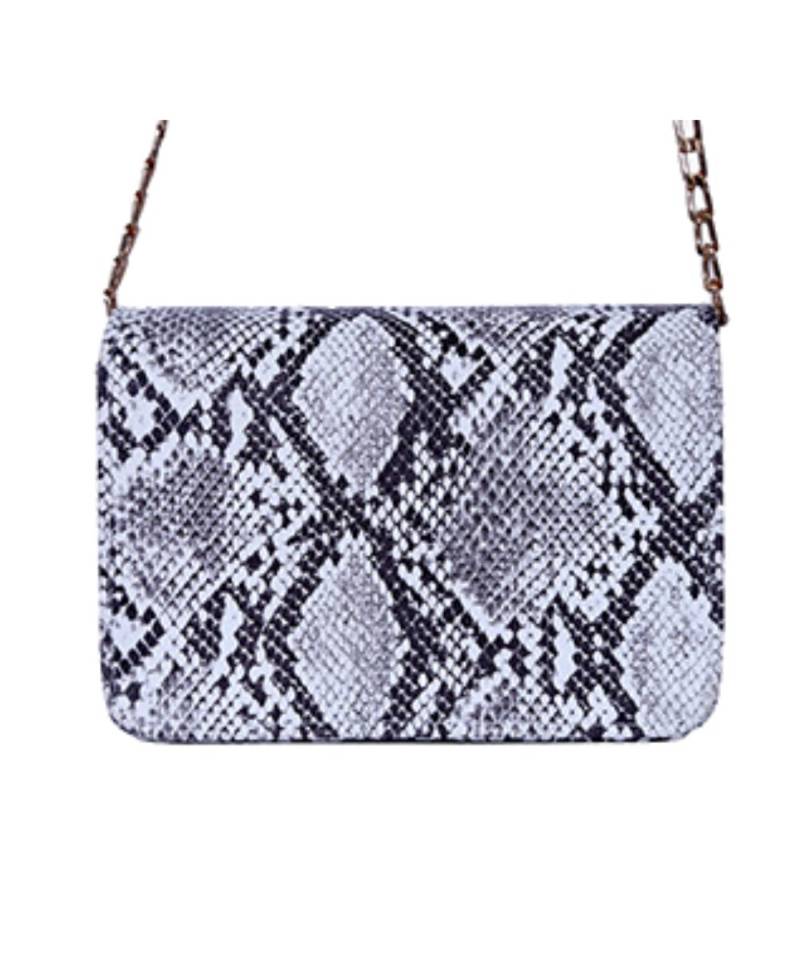 White /Snake Print Women Shoulder Bag luxury handbags women bags | Girls Small Messenger Bag