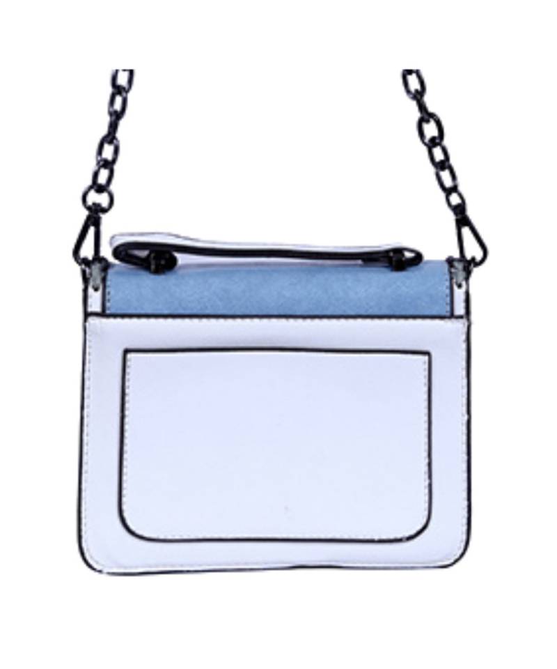Handbags Snake Head Lock Real Leather Shoulder Chain Bag (Sky blue )