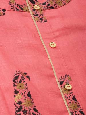 Coral printed rayon ethnic-kurtis 3