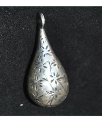 Self Design Drop Shaped Sterling Silver Pendant 1