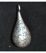 Self Design Drop Shaped Sterling Silver Pendant