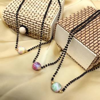3 Crystal Ball Mangalsutra Combo 1