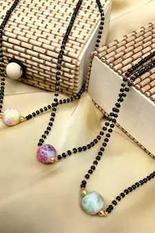 3 Crystal Ball Mangalsutra Combo