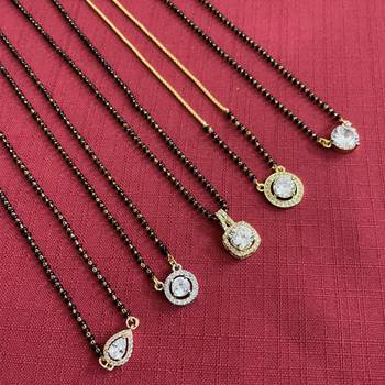 Dailywear Diamond Gold 5 Mangalsutra Combo 1