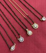 Dailywear Diamond Gold 5 Mangalsutra Combo