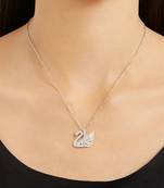 Silver White Lake Swan Chain