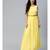 Yellow Sleeveless Belted Maxi Dress