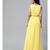 Yellow Sleeveless Belted Maxi Dress