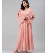 Pink Kimono Maxi Dress