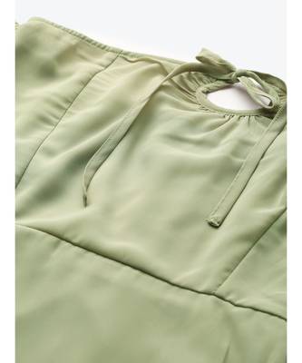 Olive Off Shoulder Skater Dress 5