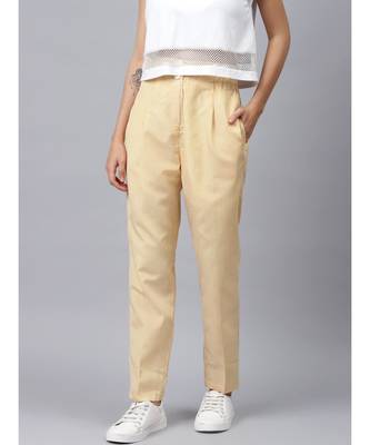 Yellow Stripes Tapered Pants 1