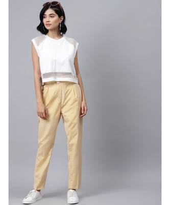 Yellow Stripes Tapered Pants 4
