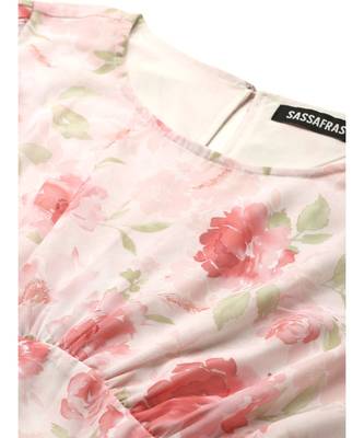 Light Pink Floral Peplum Top 5