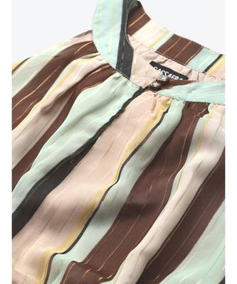 Multi Stripes Lurex Halter Neck Top 5