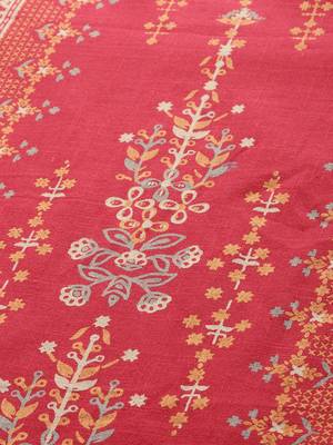 Coral printed cotton embroidered-kurtis 2
