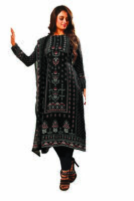 Designer Party Wear Crepe Silk Exclusive Print Salwar Kameez With Dupatta Unstitched 1