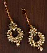 Kundan Embellished Designer Earrings 217ED121
