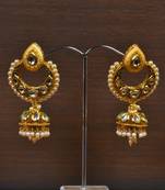 Kundan Embellished Designer Earring Jhumka 217ED122
