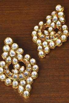 Kundan Embellished Designer Earrings 217ED174
