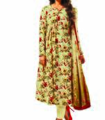 Designer Party Wear Crepe Silk Exclusive Print Salwar Kameez With Dupatta Unstitched