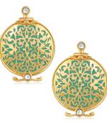 White crystal earrings