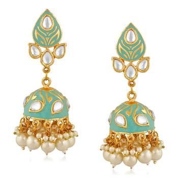 White crystal earrings 1