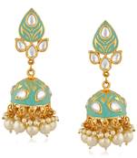 White crystal earrings