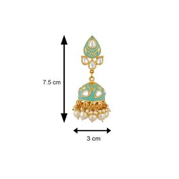 White crystal earrings 4