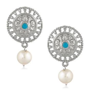 Blue crystal earrings 1